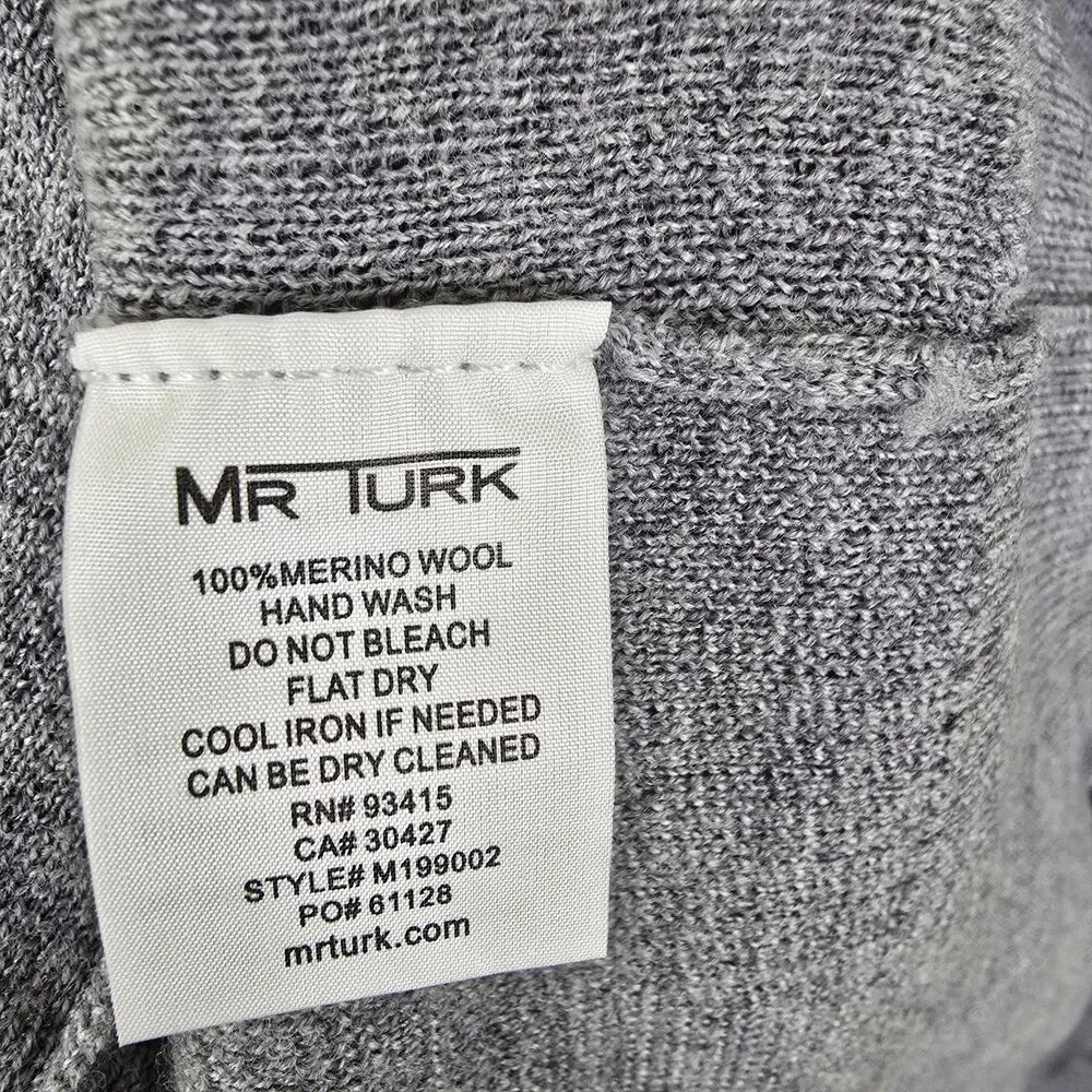 Mr Turk Long Sleeve Merino Wool Turtleneck Sweater Medium